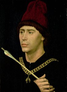 Antoine (142122-1504) burgundiai fattyú portréja, az Aranygyapjú Rend lovagja, 1456 körül